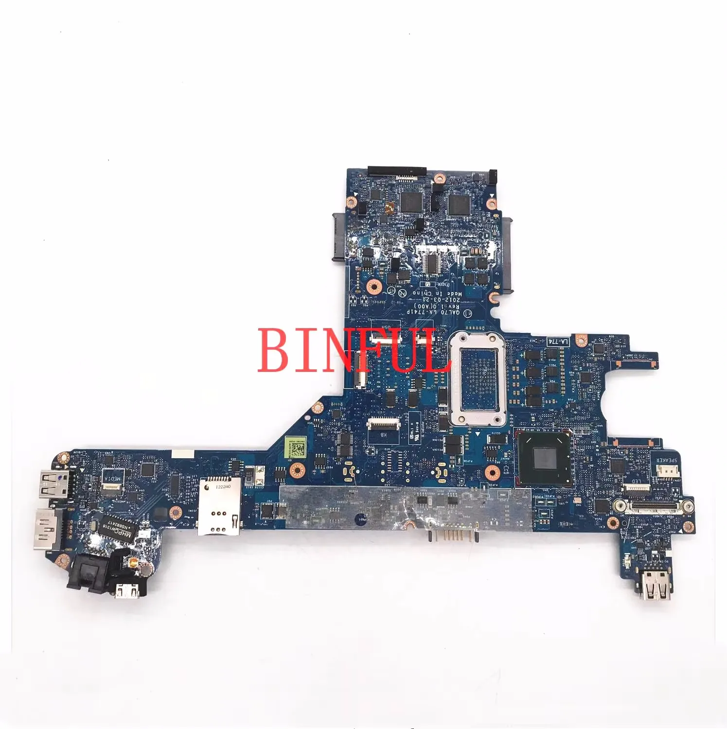 CN-0JMVDX 0JMVDX JMVDX High Quality Mainboard For DELL E6330 Laptop Motherboard LA-7741P With SR0XD I3-3130M CPU SLJ8C 100% Test