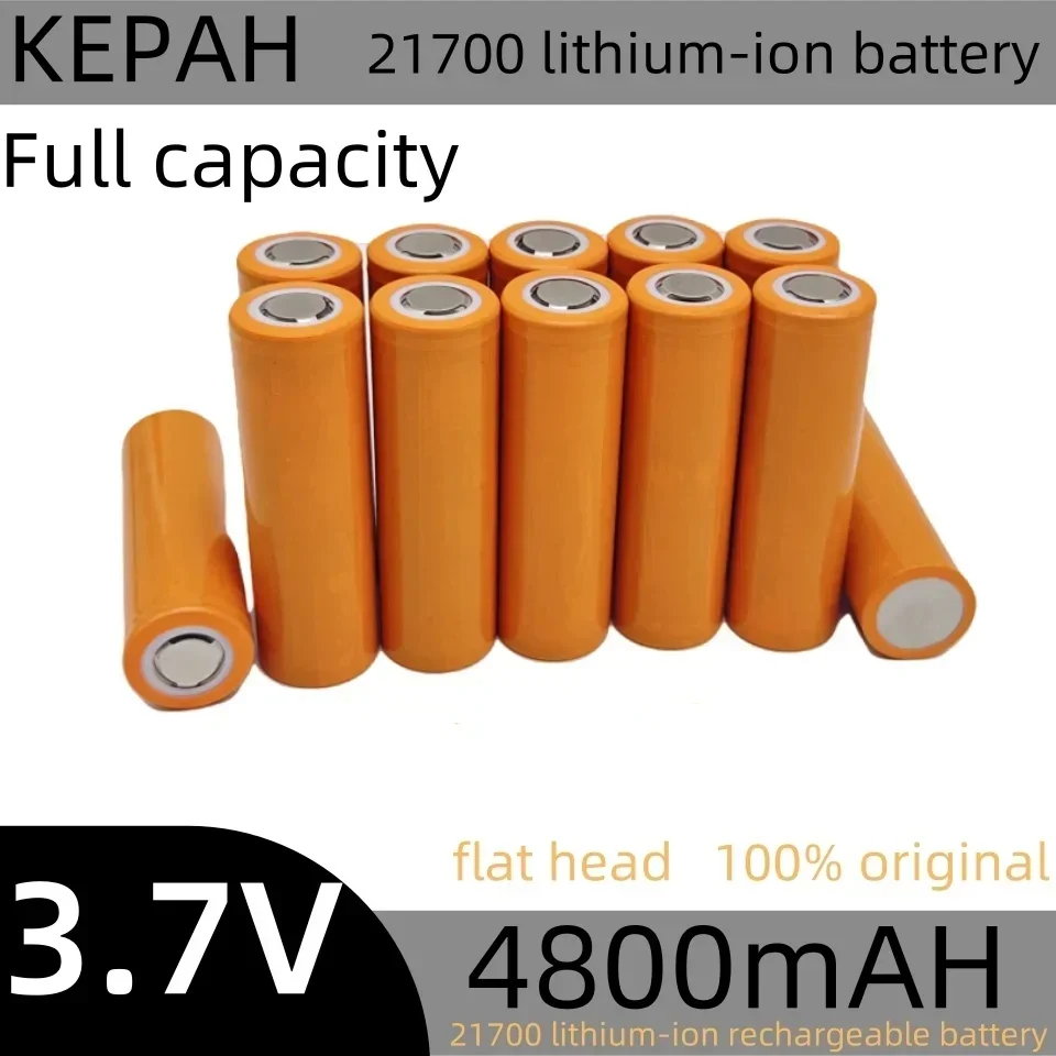 21700 NCR21700T Lithium Rechargeable Battery 4800mAh 3.7 V 40A High-discharge Battery High-drain Li-ion Battery  led flashlight