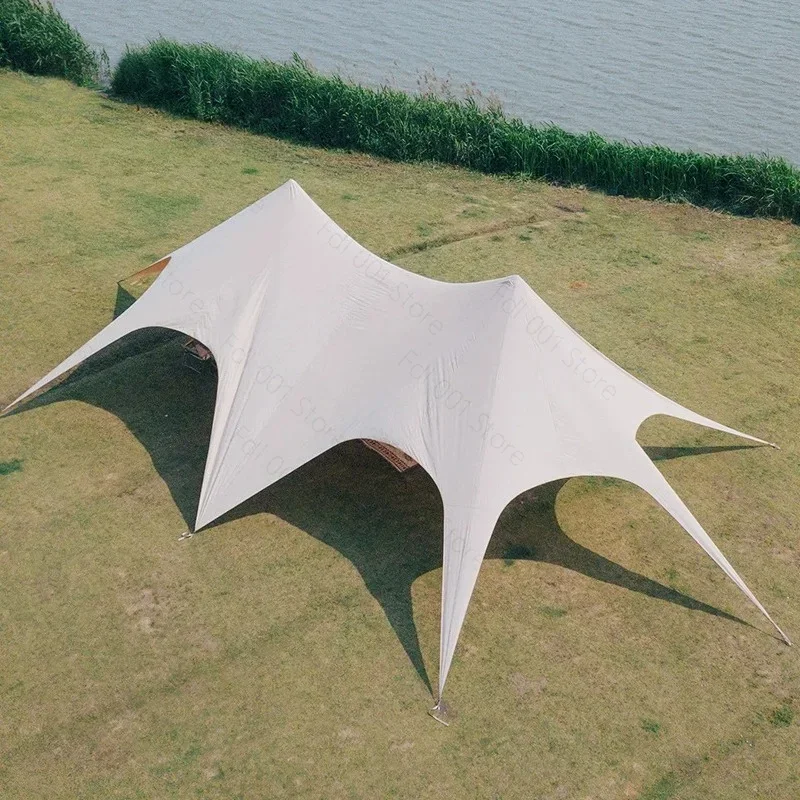 Cloud Roof Canopy with Large Space Thick Oxford Camping Party Tents in Octopus Shape Waterproof Sunscreen