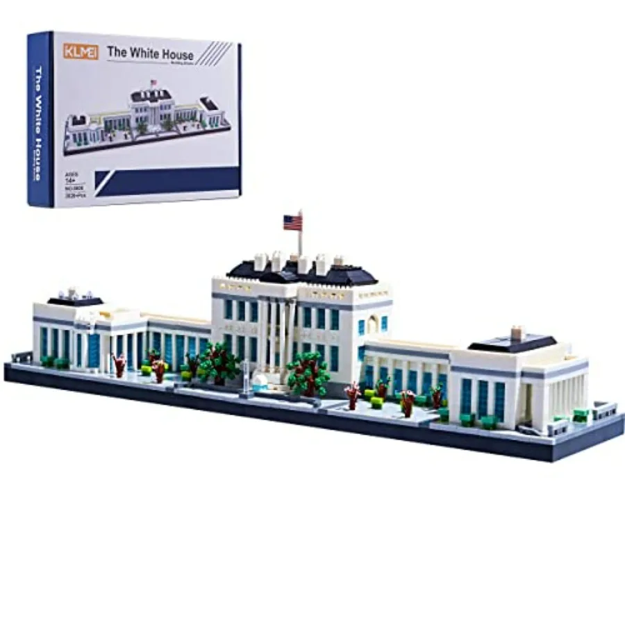 

Architecture Sets for Adults White House U.S. Capital Collection Building Kit Micro Blocks Famous Landmark Mini Bricks Toys Pre