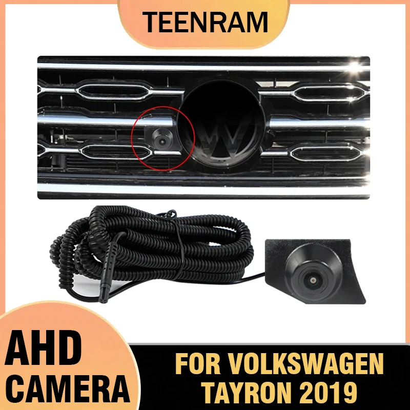 

TEENRAM Car AHD 1080P Front View OEM Camera for Volkswagen 2019 Tayron Night Vision Wide Angle 150° Fisheye Parking Monitoring