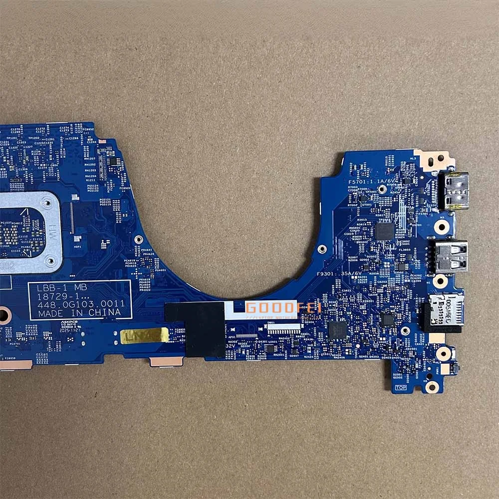 Płyta główna do laptopa Thinkpad X390 Yoga, płyta główna notebooka 18729-1, procesor CPU I7 8665U, 16GB RAM, do Lenovo 448.0G103.0011, przetestowana, 100% sprawna.