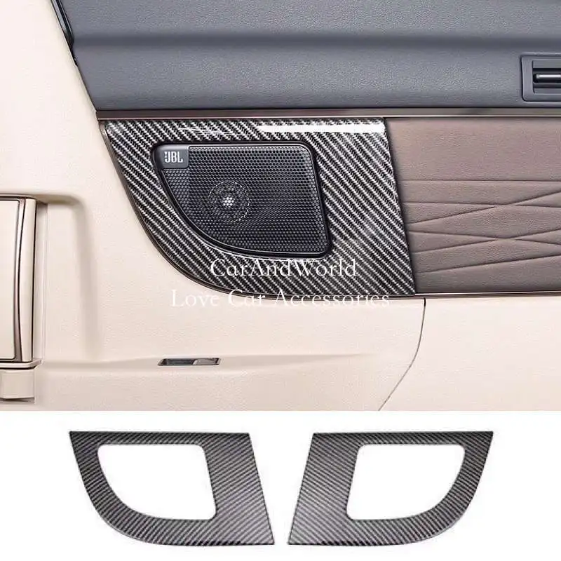 

For Toyota Alphard Vellfire 2023-2025 Center Door Speaker Trumpet Frame Cover Trims ABS Chrome ​Car Interior Accessories