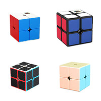 Moyu 2x2x2 Mini Pocket Cube Stickerless/ Black/Carbon Fibre /Macaron   MeiLong 2x2 Magic Cube Profession Cube Education Toy