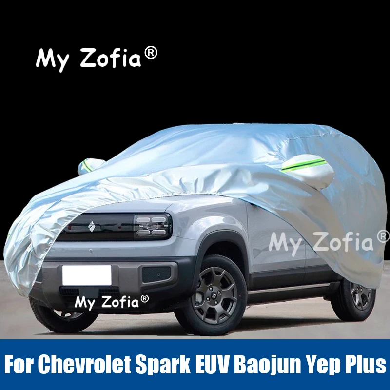 

Для Chevrolet Spark EUV Baojun Yep Plus 2025 2026, автомобильные полные автомобильные чехлы, уличные солнцезащитные чехлы, защита от УФ-лучей, снега, пыли, ткань Оксфорд