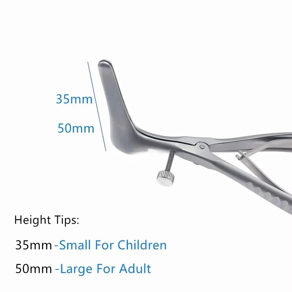 Nasal Speculum Double-Hole Spreader Nose Mirror Nasal Expander With Fiber Optic Guide for Nasal Surgical   fast shipping