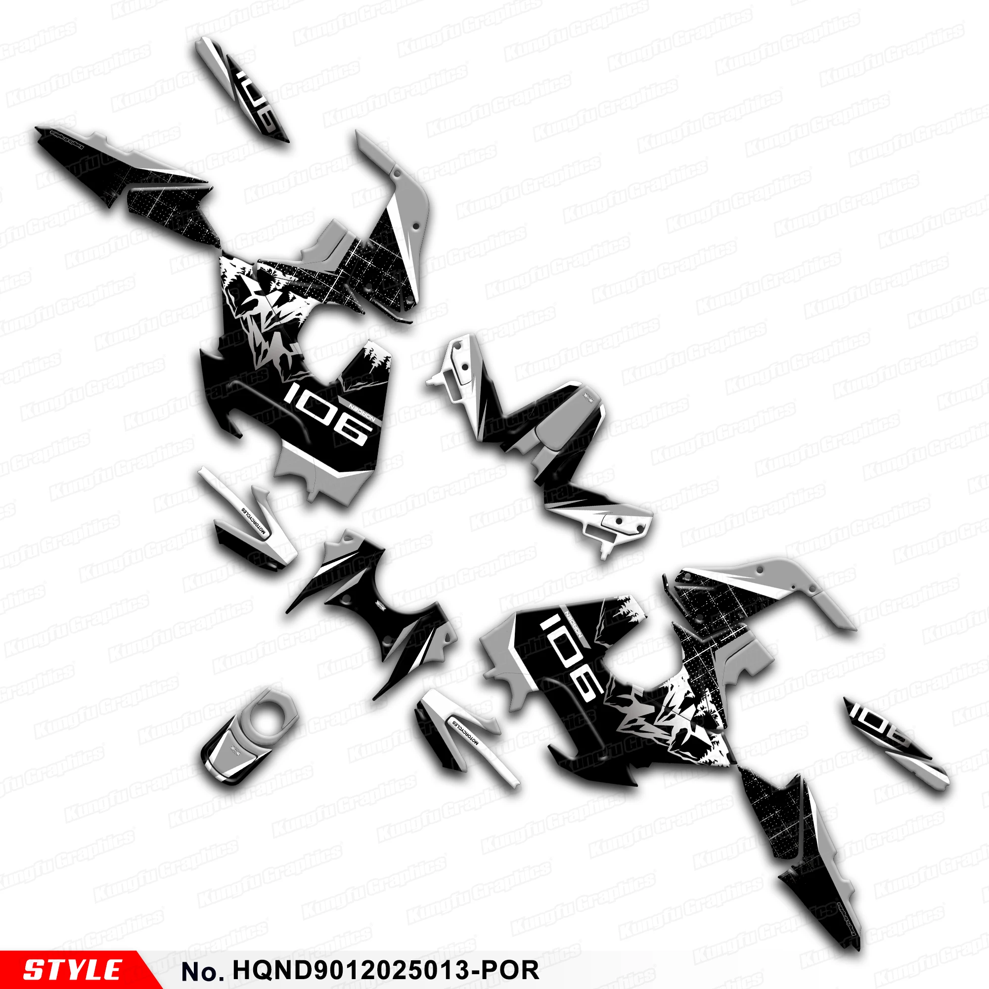 JY RACING Stickers Set Laminated Decals for HUSQVARNA NORDEN 901 NORDEN901 2020 2021 2022 2023 2024 2025 2026 Vinyl Wrap Shield