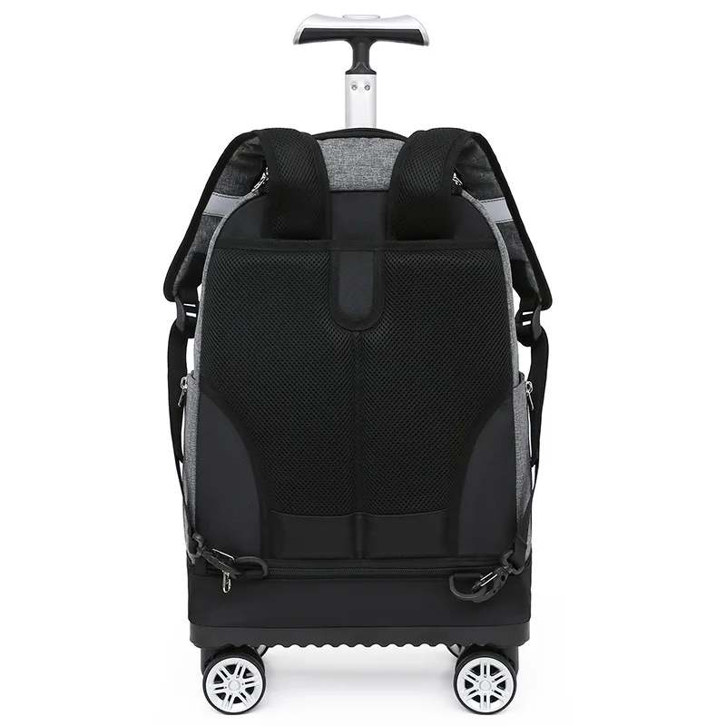 Travel Suitcase Trolley Backpack With wheels Large Capacity Wheeled Bag School Backpack Rolling luggage Laptop Business Luggage