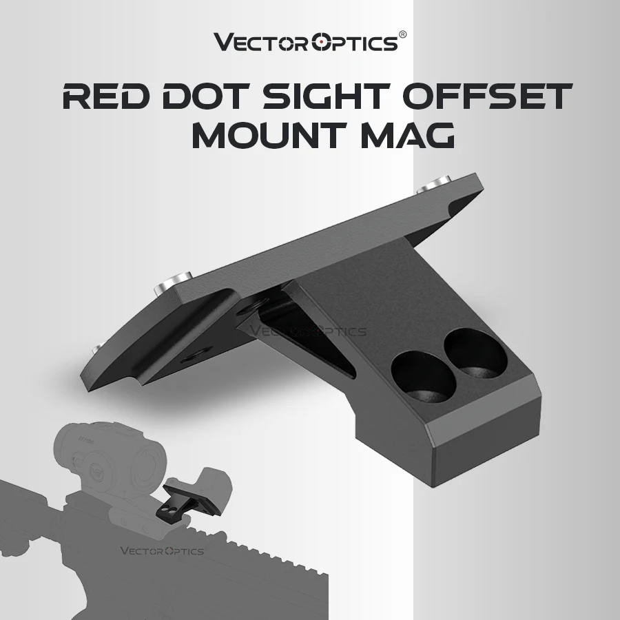 

Vector Red Dot Sight Offset Mount 45 Degree Picatinny Adapter Mag/rms Footprint Aluminum for Cantilever Hunting Rifle Black