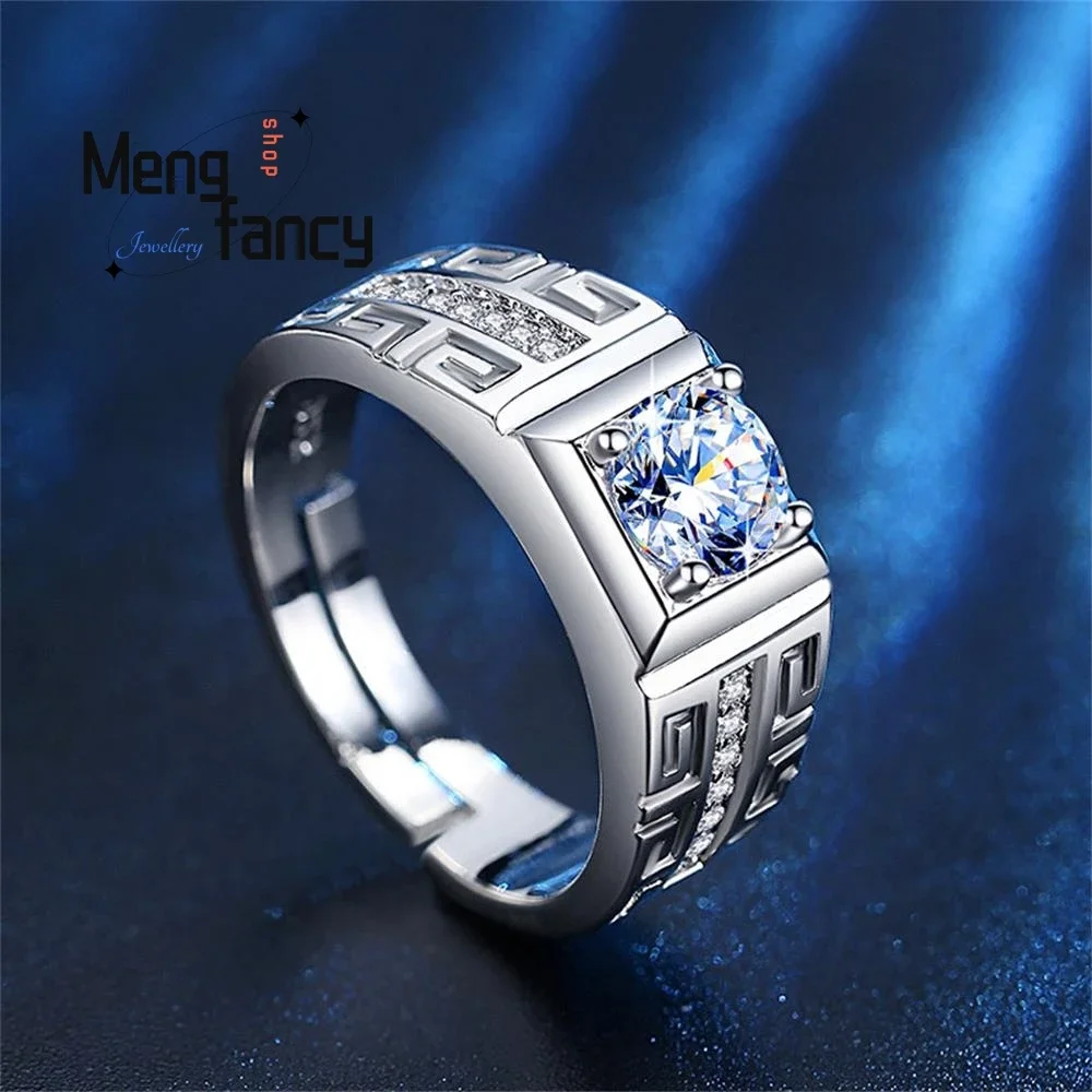 Adjustable Light Luxury Niche Couple Ring Personality Overbearing Charm of Choice Exquisite High-grade Luxury Quality Jewelry