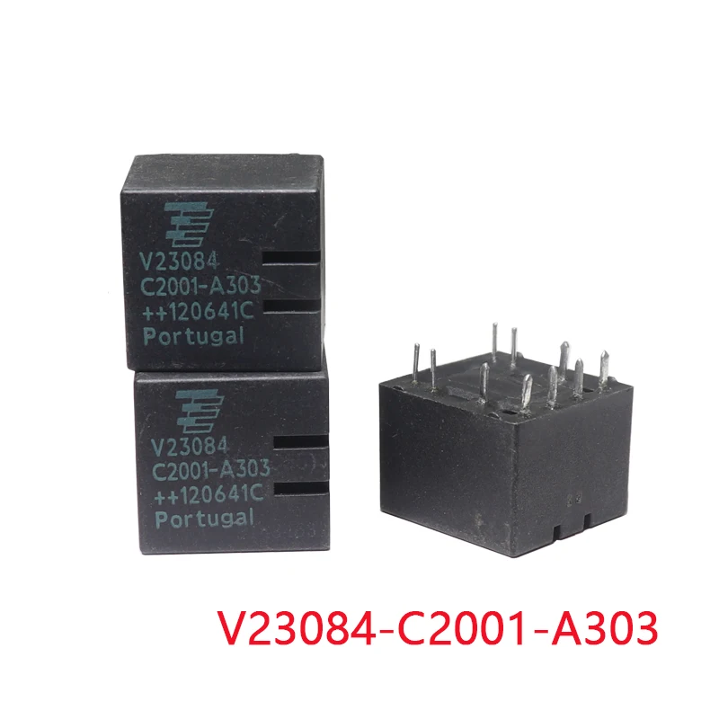 【5-1PCS】V23084-C2001-A303 Tyco DC electromagnetic automotive relay with 10 pins