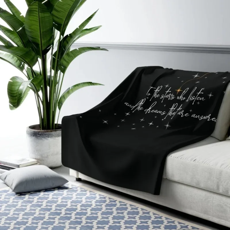Night Court stars in Velveteen  snuggly bookish blanket to wrap Sarah J Maas fans