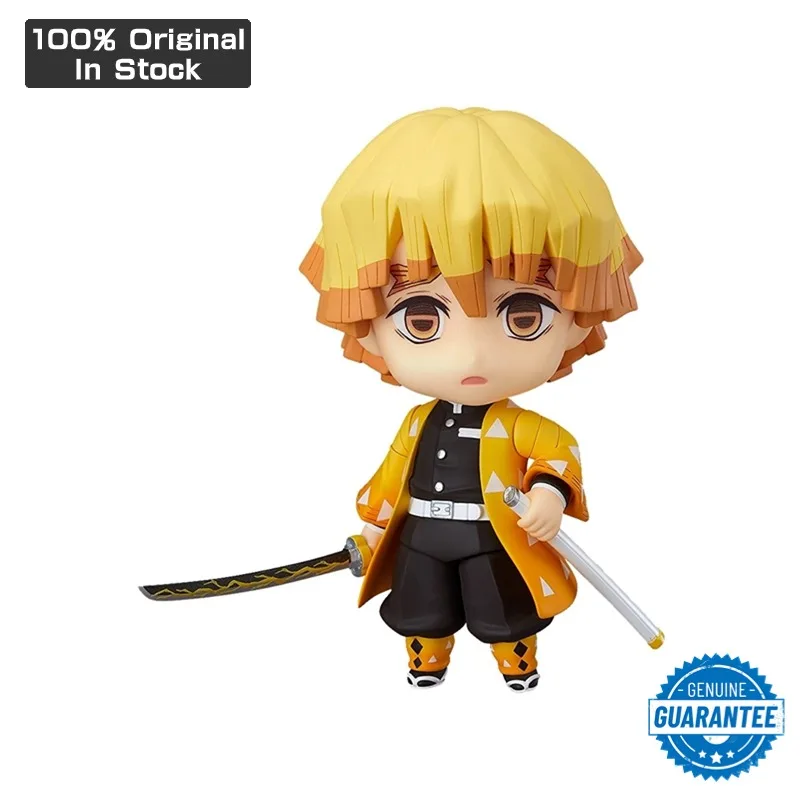 

Genuine Original Good Smile GSC Nendoroid 10cm 1334 Demon Slayer Agatsuma Zenitsu Q Verision Kawaii Figures Toys Model Gift