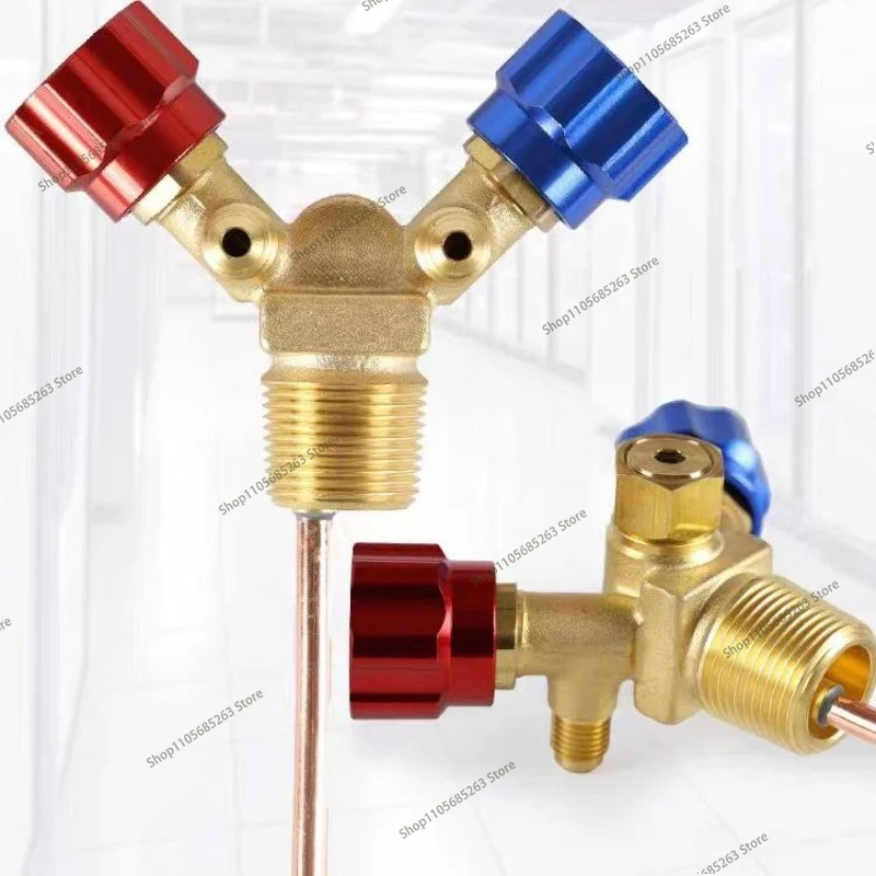 Refrigerant Recovery & Filling Valve, Explosion-proof Angle Valve for Refrigerant Bottle