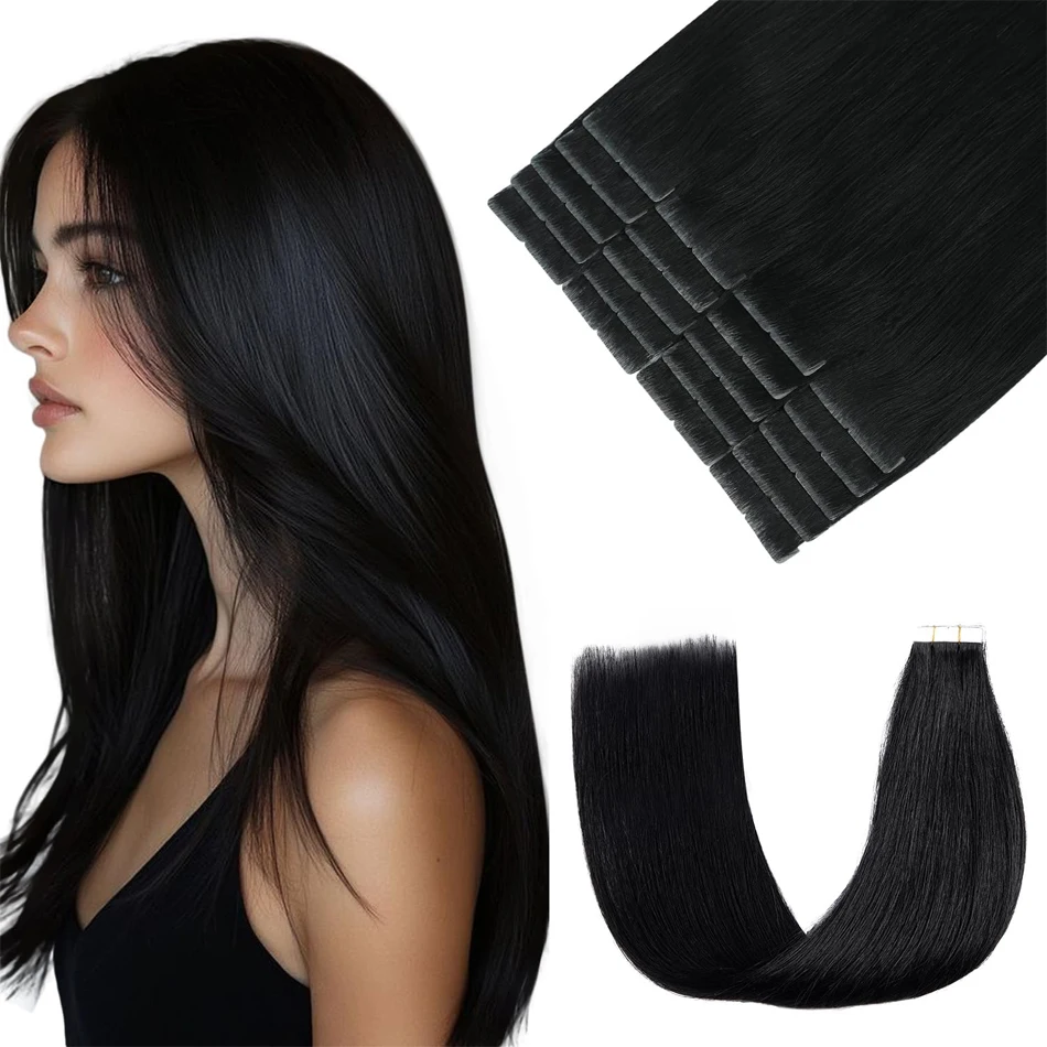 

Invisible Tape In Hair Extensions Human Hair Seamless Injected Tape Ins Invisi Edge Tape in Extensions Remy Hair 20 Pcs 2.5g/pcs