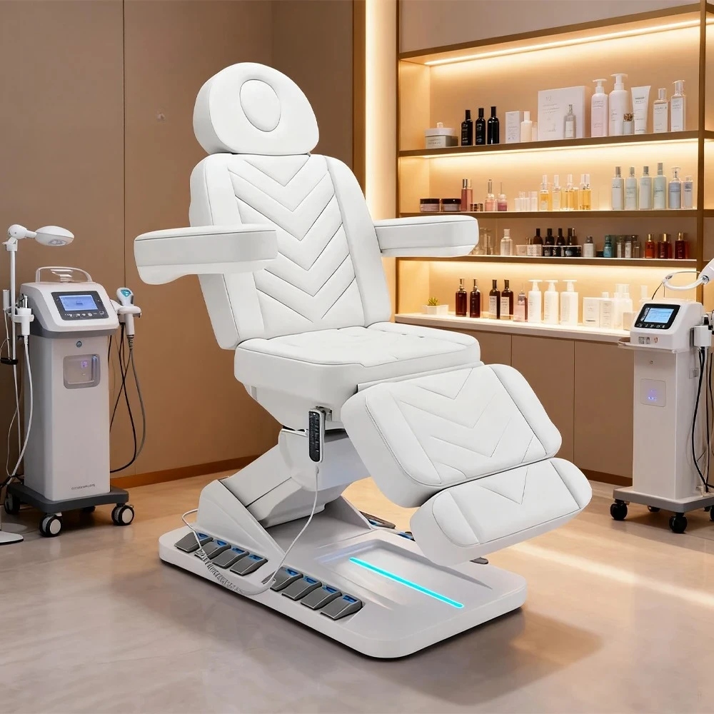 Camilla portatil para masaje 4 motors rotation cosmetic facial beauty bed