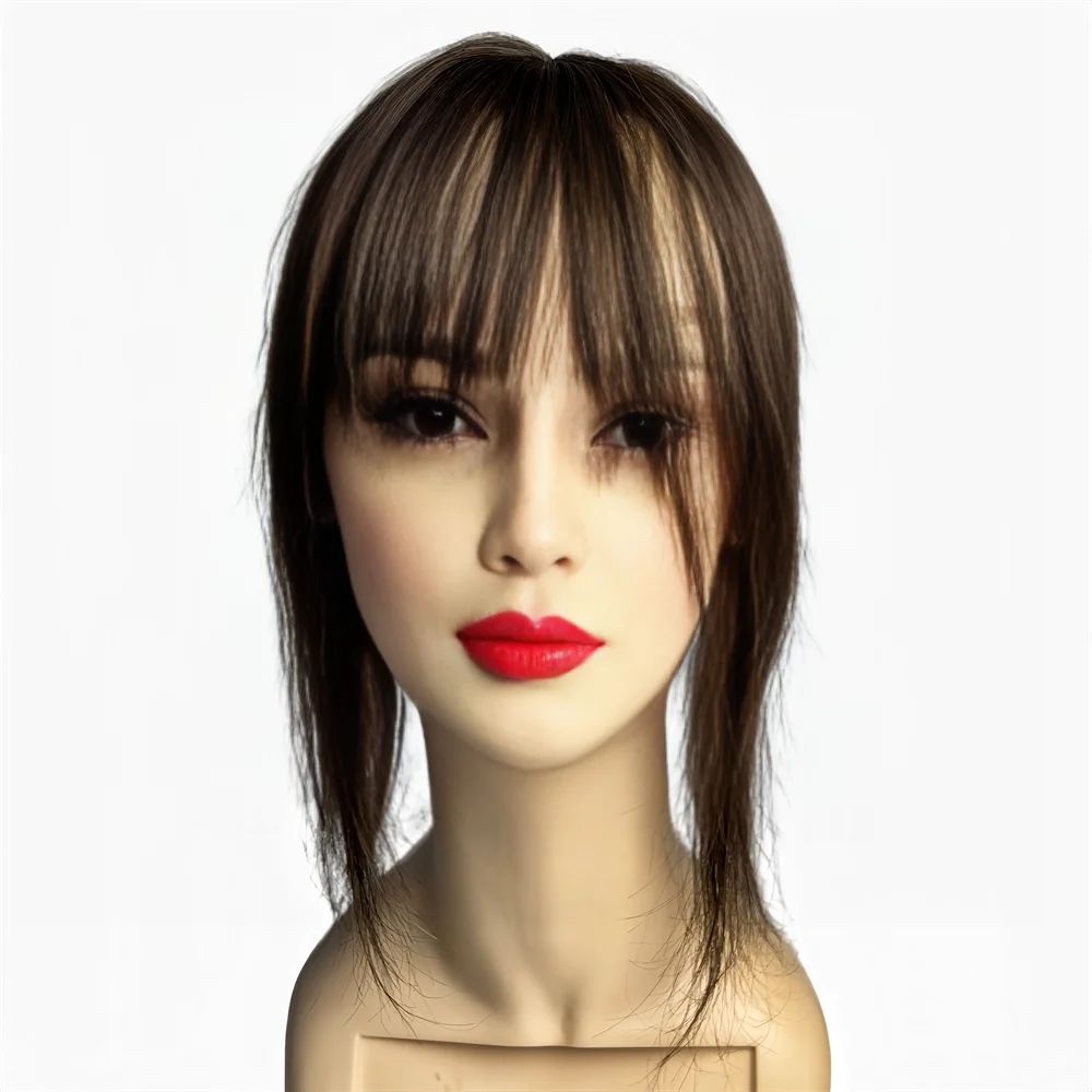 القبعات العالية للنساء الشعر القبعات العالية مع الانفجارات 10x11 سنتيمتر الدانتيل بولي Base قاعدة كليب في الانفجارات الشعر غطاء الشعر البشري الحقيقي الشعر الرمادي