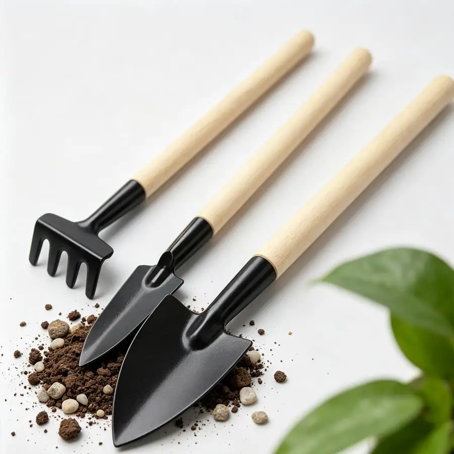 3pcs Durable Mini Garden Hand Tools, Small Planting Kit for Indoor Potted Plants, Succulent Care, Bonsai Trimming Gardening XJM