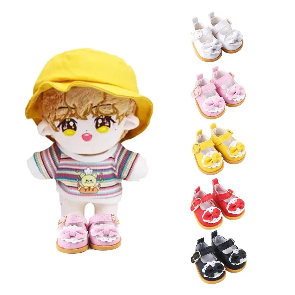 

Dolls Accessories Cotton Doll Handmade Boots 5.5cm Bow Decorate Doll Casual Shoes Doll Leather Shoes Mini Bow Shoes Doll Shoes