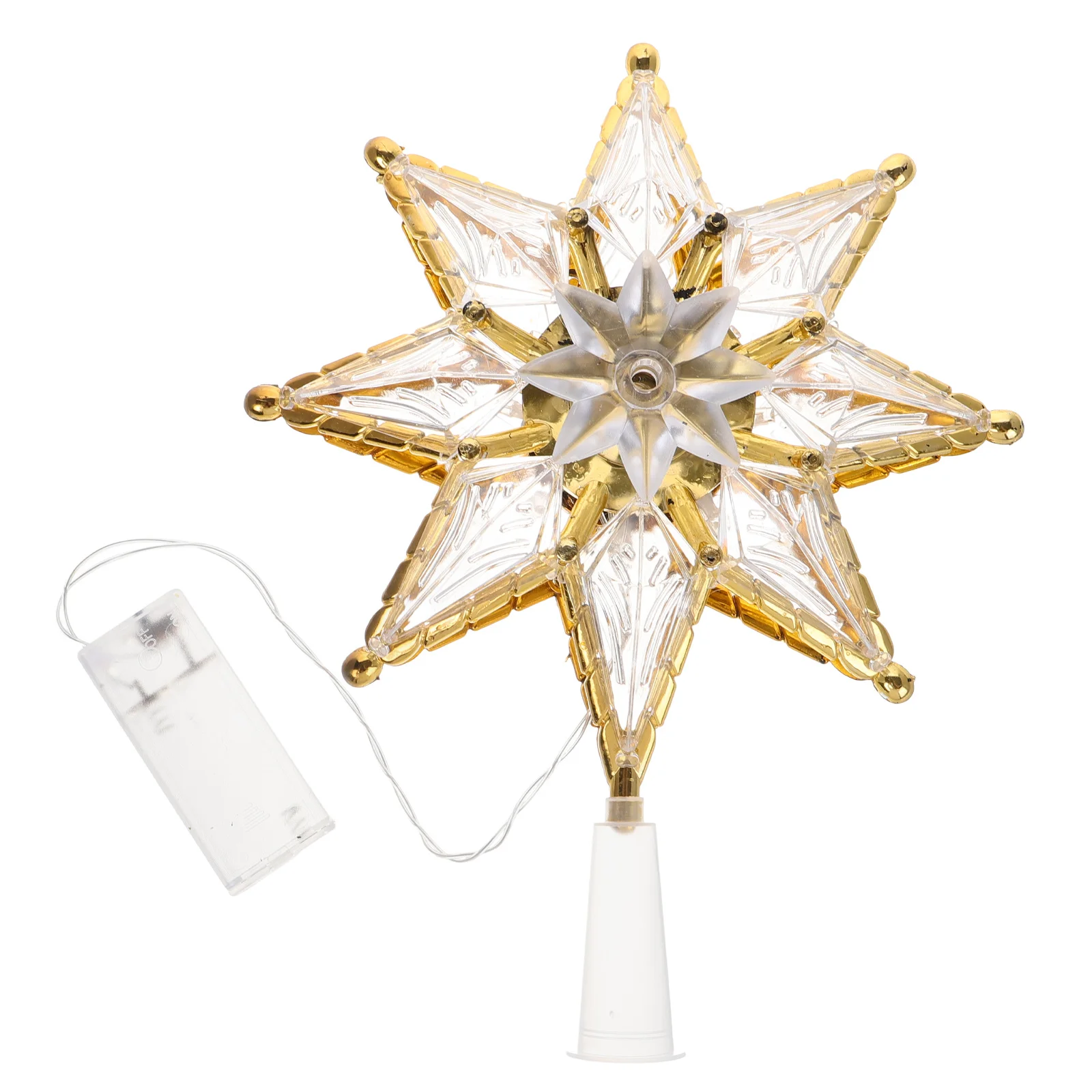 

Extra Large Light Up Star Tree Topper for Christmas Decorations Indoor Outdoor Xmas Tree Topper with Glitter Lights Festive Home