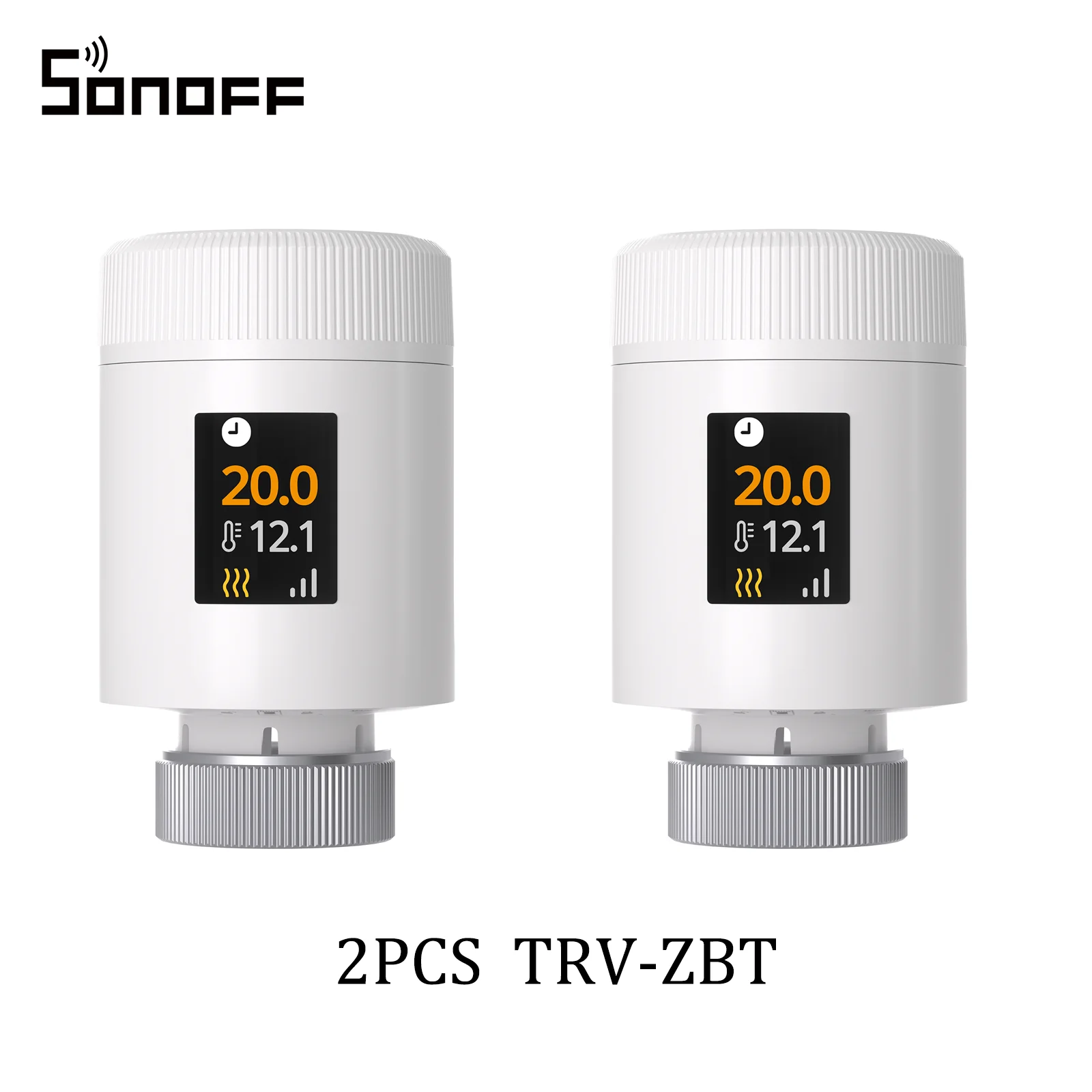 SONOFF TRV-ZBT Gen2 Zigbee thermostatische radiatorventiel, kleiner, real-time temperatuurweergave, nauwkeurige temperatuurregeling, slimme programmeerfunctie.