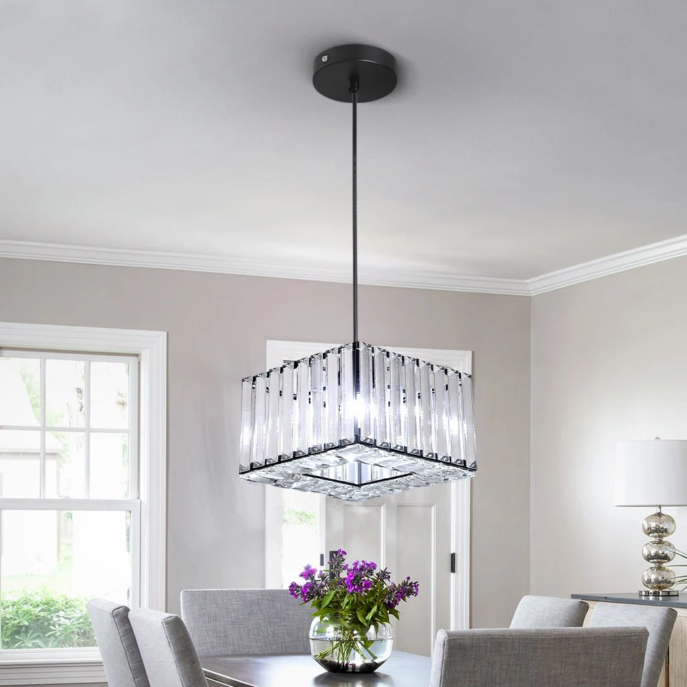 Led Pendant Light Modern Crystal Chandelier Kitchen Island Ceiling Lamp Dining Table Lustre Aisle Home Decor Corridor Fixture