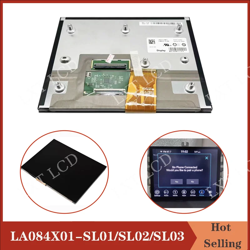 LA084X01-SL01 LA084X01-SL02 LA084X01-SL03 New 8.4 inch LCD With Touch Sreen For 17-21 Jeep Dodge RAM Uconnect 4C UA LCD