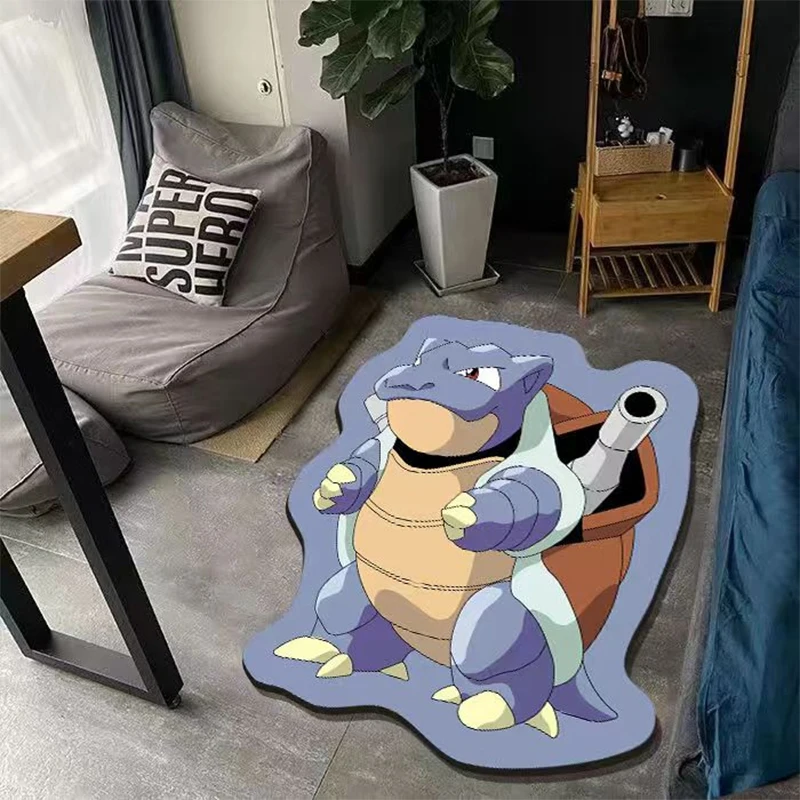 Pokemon Lucario Charizard Cushion Anime Non-slip Kawaii Cartoon Groudon Carpet Bathroom Mat Greninja Cubone Christmas Gift Toys