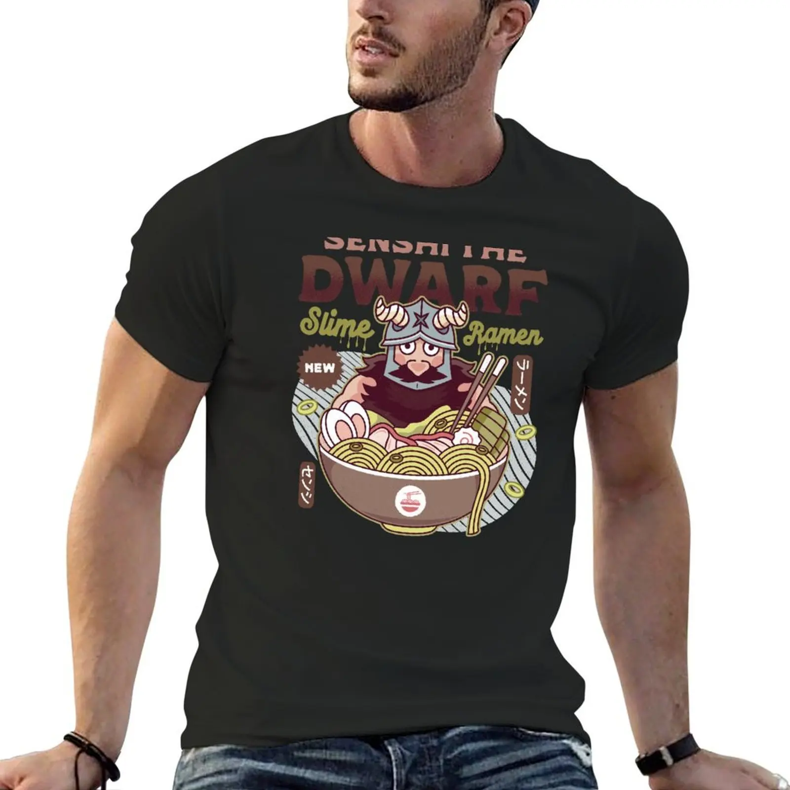 Dwarf Chef Slime Ramen T-Shirt cute tops Aesthetic clothing t shirts for men pack