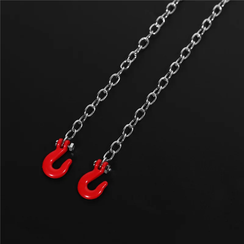 AS96-6X 1:10 accesorios trepador de control remoto cadena de remolque con gancho de remolque para Axial SCX10 90046 TAMIYA CC01 RC4WD D90 D110 TF2