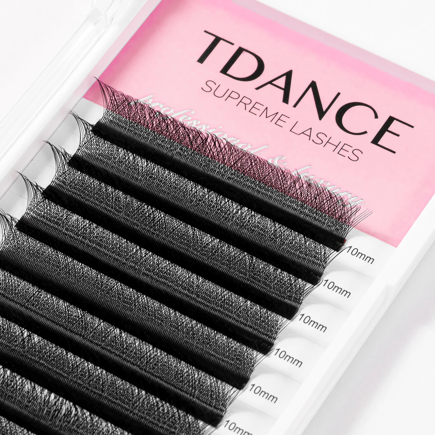 Tdance 3D W Lashes 0.07 C/D Premade Volume Fan Fake Eyelashes Natural Soft W Style Lashes Faux Mink Soft Easy Faning Lashes