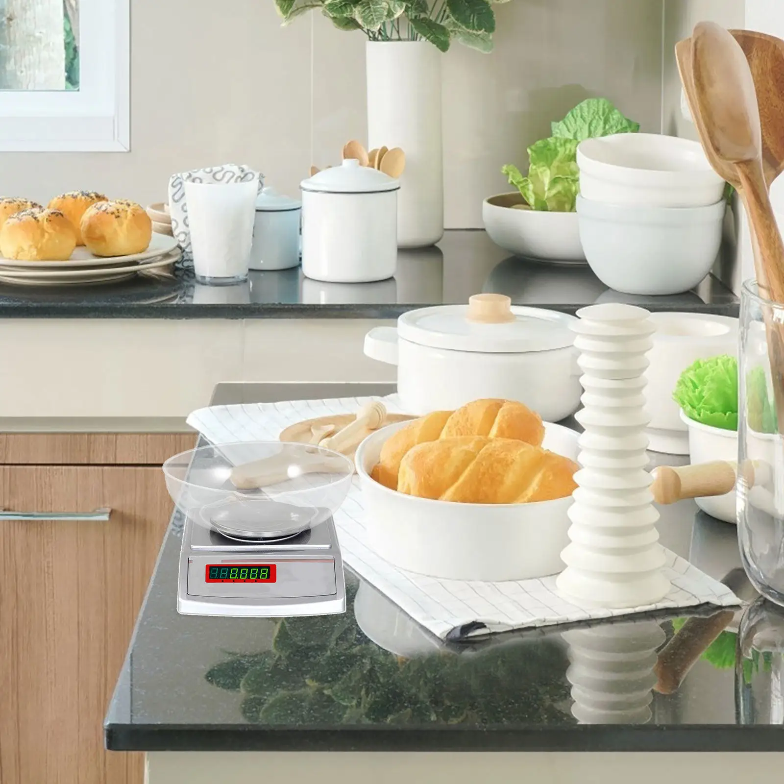 Reusable Plastic Kitchen Scale Tray Small Wear Resistant Lightweight Food Weighing Tray Electronic Digital Gram Scale