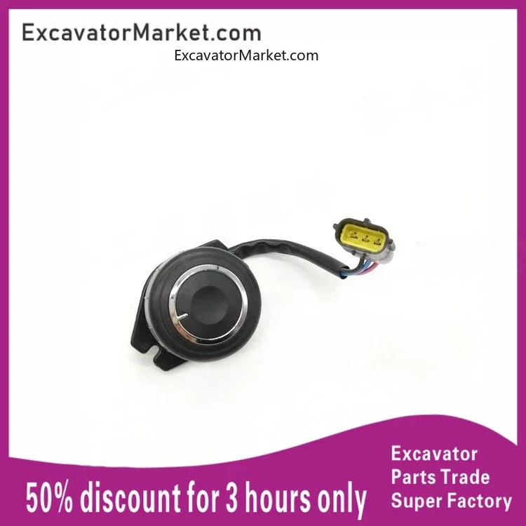 

For excavator For DOOSAN DH60-5/7 DX Excavator solenoid valve coil 12V Small plug H:52.6mm 14m excavator accessories