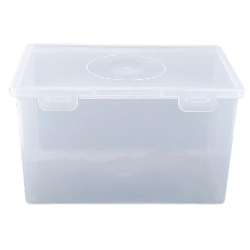 NICEFurniture Mask Storage Box Plastic Transparent Storage Container Keep Tidy Organizer for Home Bedroom Dormitory Office Use