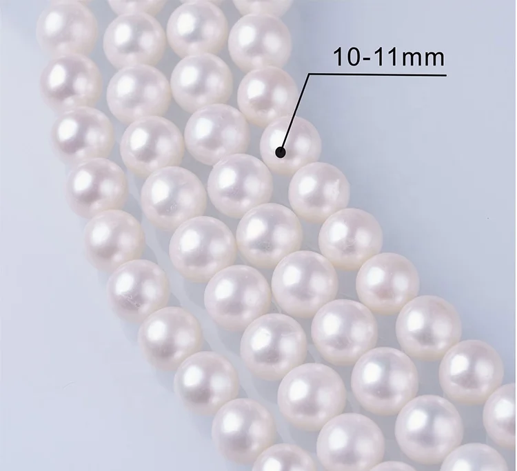 6-7mm/7-8mm/8-9mm/9-10mm/10-11mm Near Round Natural Freshwater Pearl Strong Light Loose Beads For Jewelry Making