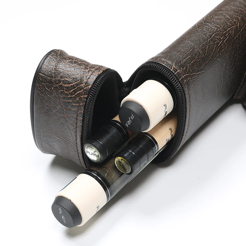 

Усовершенствованный бильярдный кий с четырьмя отверстиями, твердая коробка, кожаный квадратный ящик для хранения бассейна, подходит для 1/2 секционного кия, аксессуары для бильярда