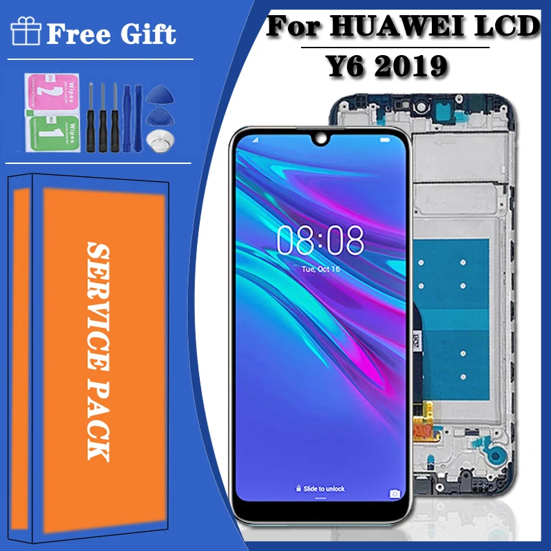 High Quality For Huawei Y6 2019 LCD Display Touch Screen For Huawei Y6S Y6 Prime/ Pro 2019 MRD-LX1F LX1 LX3 LX1N Lcd