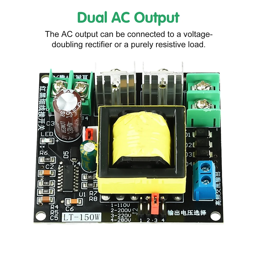 

Инвертор постоянного тока от 12 В до 110 В, 200 В, 220 В, 280 В, 150 Вт, модуль постоянного и переменного тока, обратный преобразователь, усилительный модуль, регулятор напряжения, источник питания