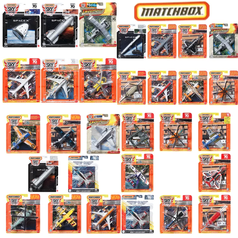 Matchbox Mbx Skybusters Asst Mix Series Sky Cruiser Airbus A320 Eheli Airliner Hypersonic Hornet Collectible Airplane Model