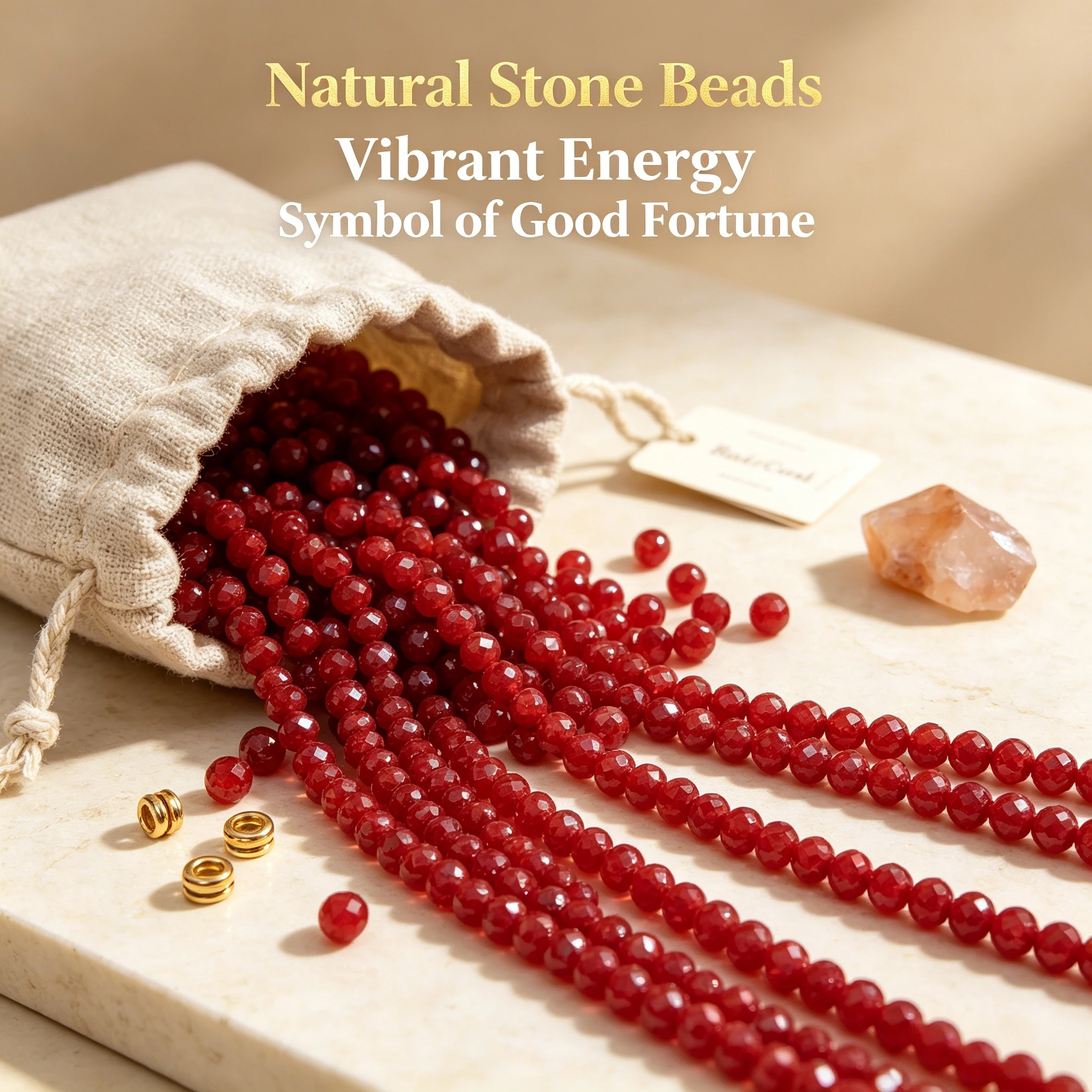 Natural Red Coral Faceted Beads 2 3 4mm Loose Gemstone Round Stone Bead DIY Necklace Bracelet Craft Supplies Jewelry Accessories view 6