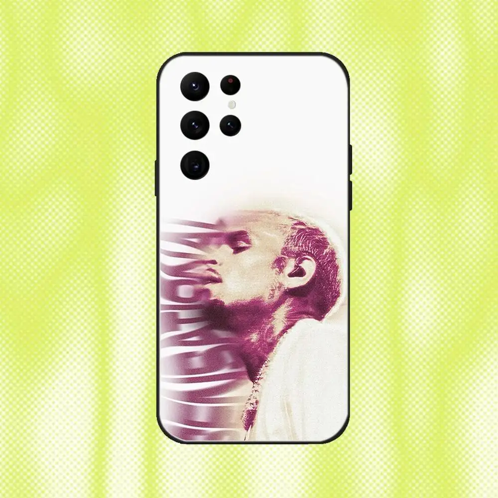 ซี-คริส บราวน์ 11:11 เคสโทรศัพท์สำหรับซัมซุง เอส 25,24,23,22,30,21,10,9,อัลตร้า,พลัส,ไลท์,FE,4,5G เคสแบบนิ่มสีดำ