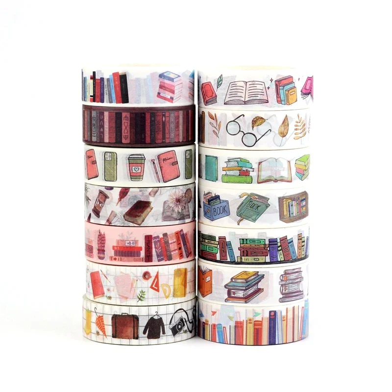 1PC 10M Deco Books  Makeups Paper Washi Tape Set for Planner Scrapbooking Adhesive Masking Tape Kawaii Papeleria School Supplies