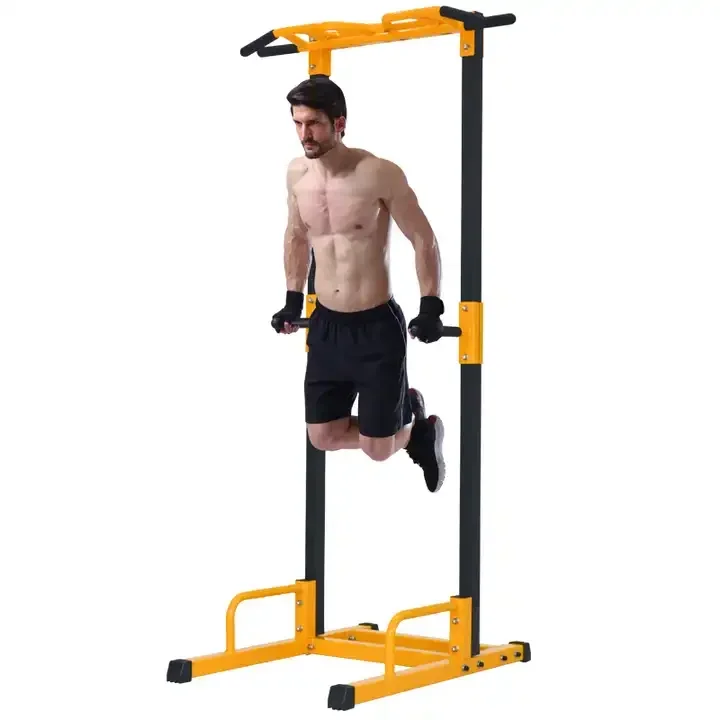 SPORTS China Top Quality Chin-dip Dual Assisted Chin Heavy Duty Workout Dip Station Power Tower Gym Pull Up Bar