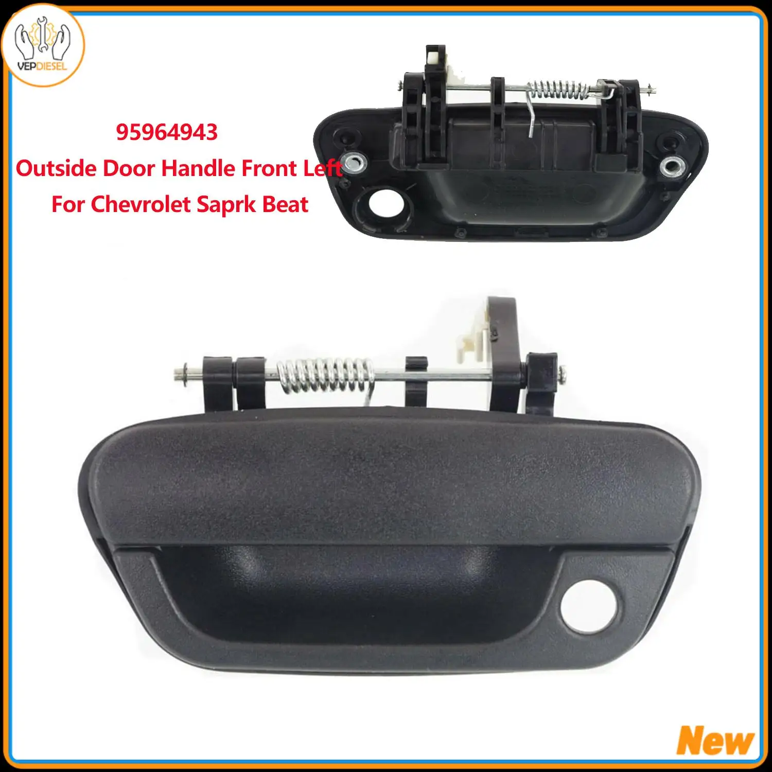 1pc 95964943 Outside Door Handle Front Left For Chevrolet Saprk Beat 2017-2018