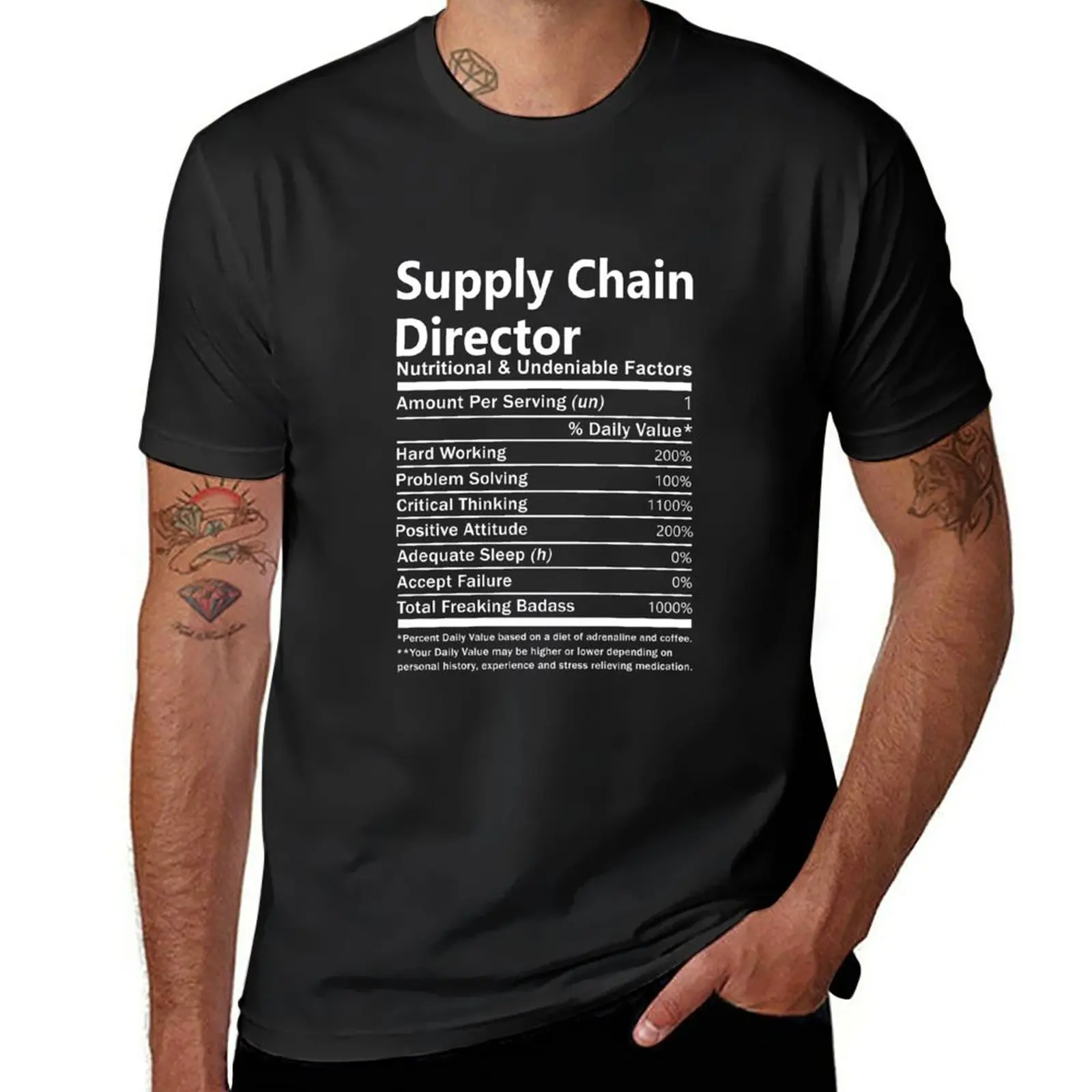 New Supply Chain Director T Shirt - Nutritional And Undeniable Factors Gift Item Tee T-Shirt