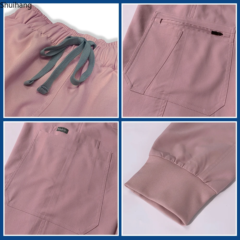 Uniformes médicos Unisex, uniforme clínico, ropa de enfermería, disfraz de médico, enfermera, conjuntos de ropa de trabajo de dentista, incluye Tops y pantalones