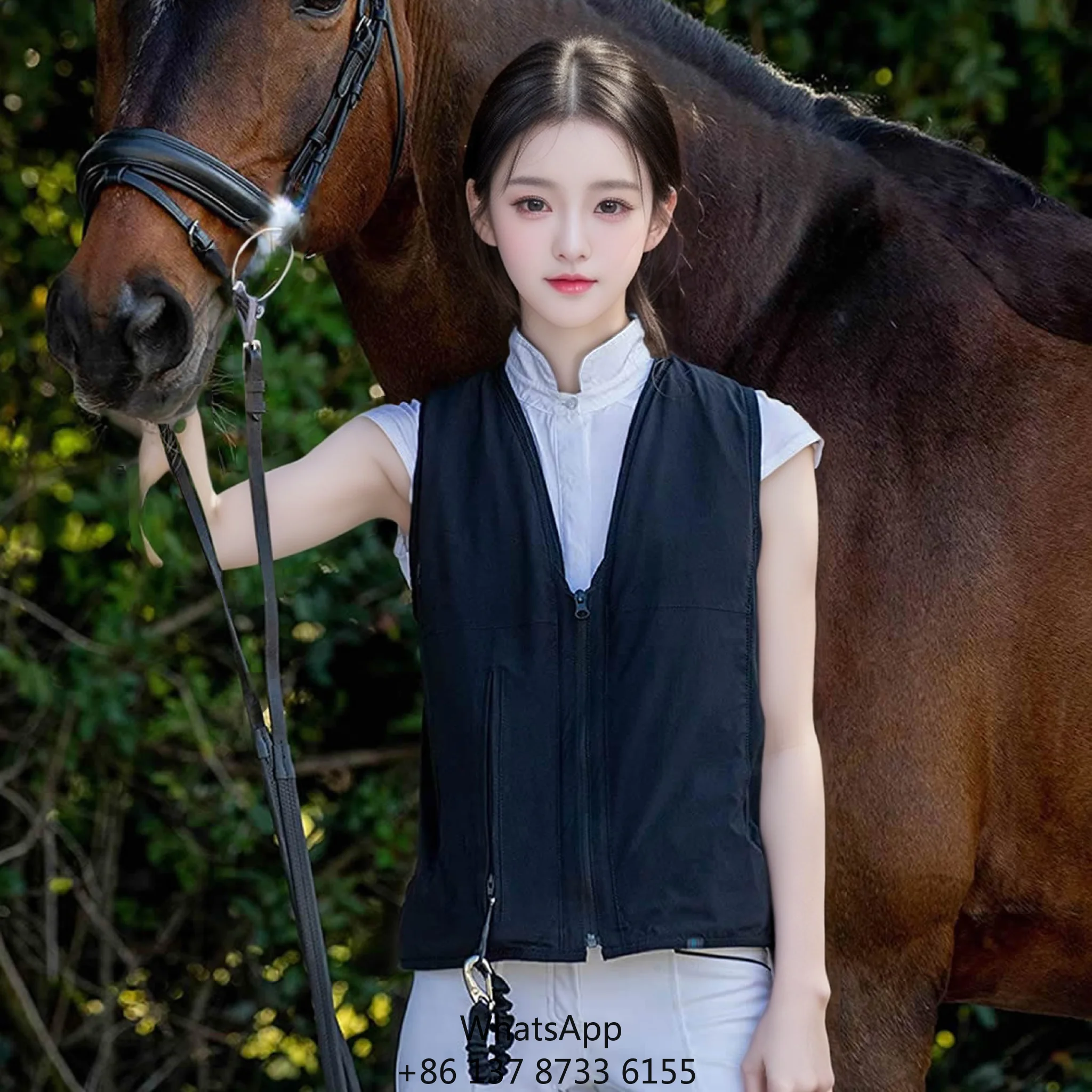All-Season Windproof Breathable Safety Gear Plus Size Airbag Vest For Bike Equestrian Riding Motorcycle Auto Racing