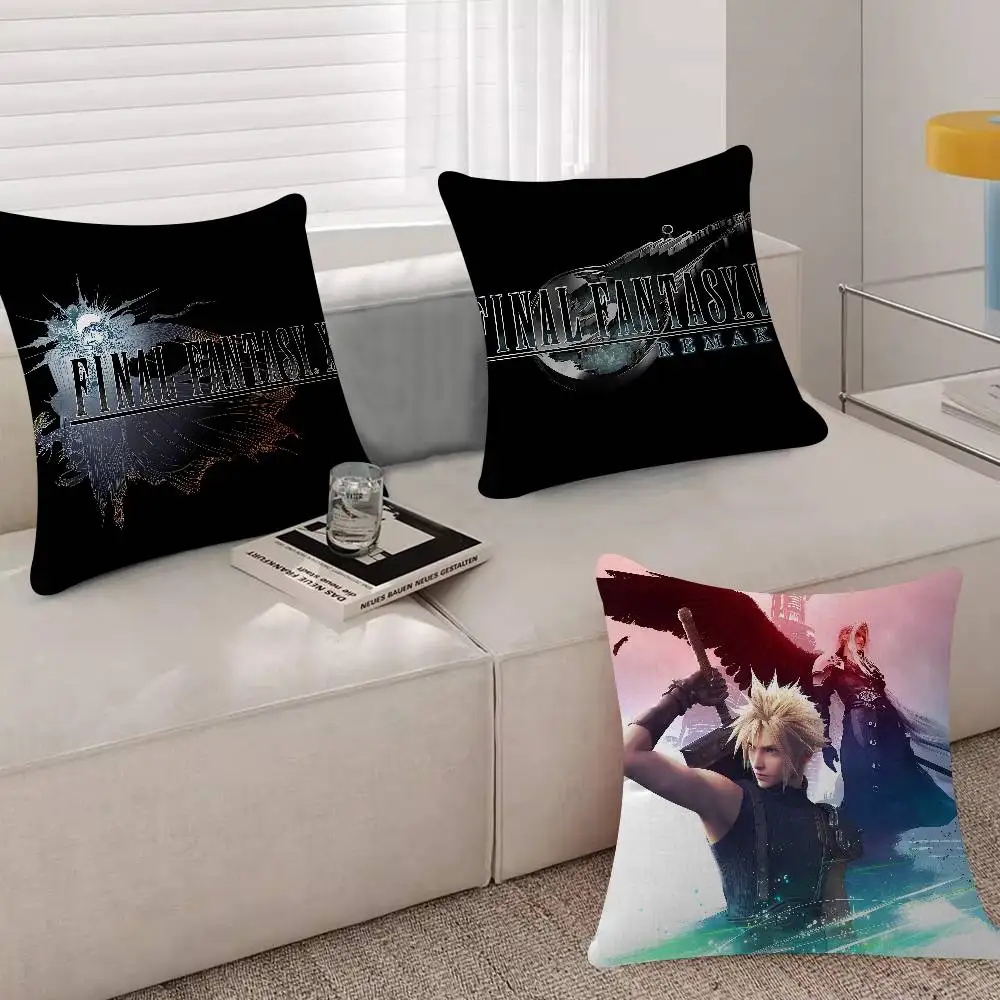 Game F-Final F-Fantasy Cushion Cover Inches Farmhouse Decor Home Throw Pillow Covers For Couch Decorations