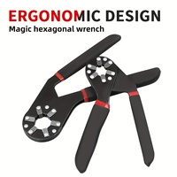 6/8 Inch Magic universal Wrench Household Maintenance self adjusting magic grip wrench new Outer Hexagonal Multifunctional Tool