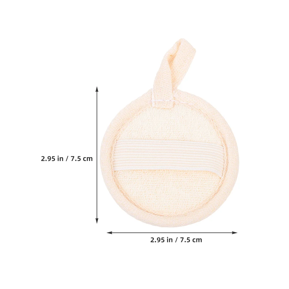 6 pezzi luffa tamponi esfolianti per il viso naturale morbido viso scrubber struccante detergente per la pelle morta corpo doccia detergente per il viso